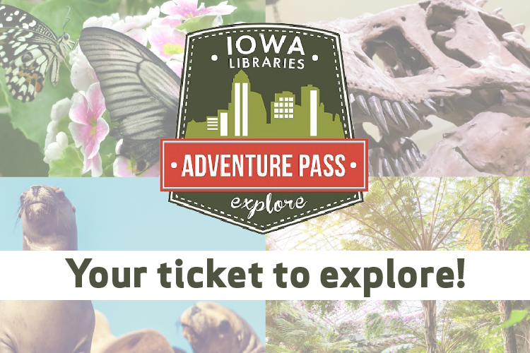 Adventure Pass Logo with photos of places to explore with the pass